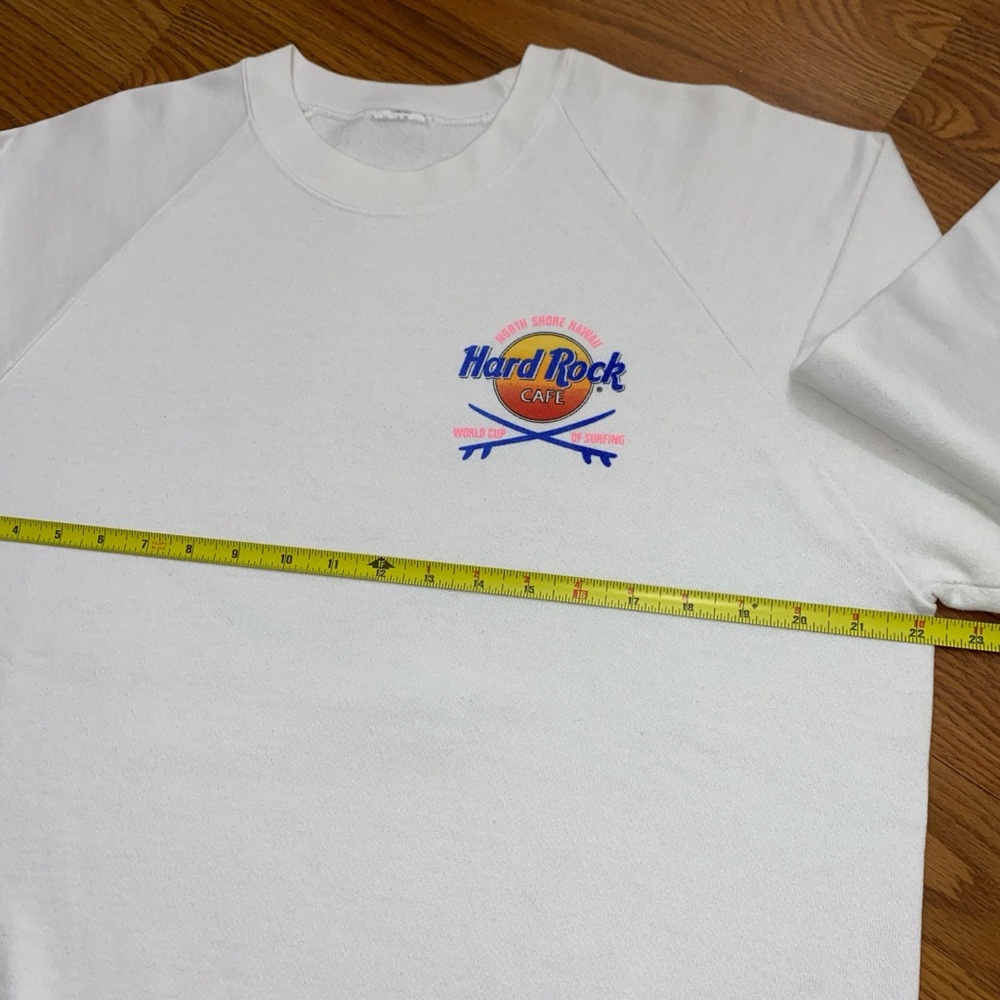 Vintage 80s Hard Rock Cafe World Cup of Surfing Sweatshirt Size L Retro Surf - Picture 5 of 6
